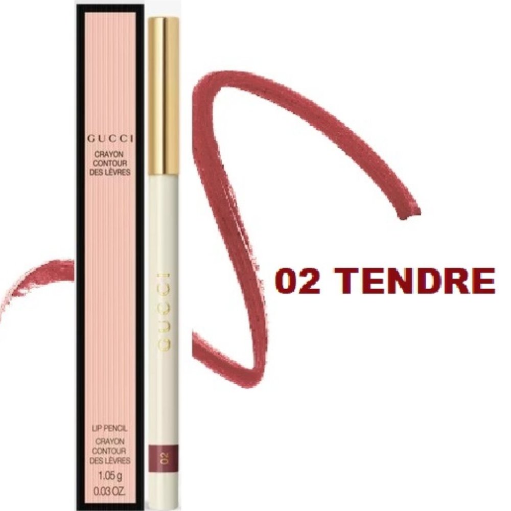 NIB ⭐Gucci TENDRE 02 Lip Liner Crayon Contour Des Lévres  ✅ BNIB